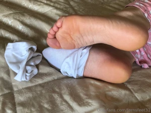 Off with her socks part 1