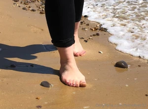 My feet at the beach could you resist them if you saw them in public