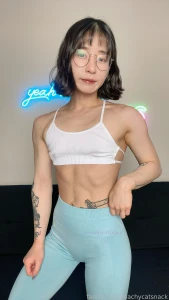 Stronk fit fitness fitgirl muscle musclegirl muscular abs asian petite part 5