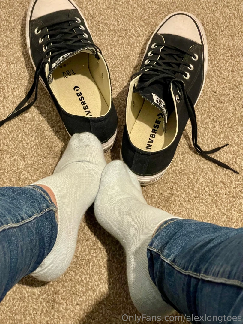 Taking my converse off after a long day at work part 5 