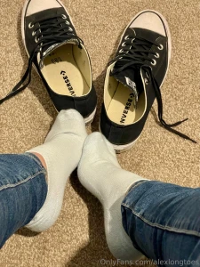 Taking my converse off after a long day at work part 5