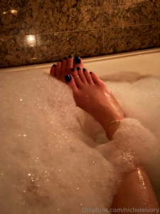 Bubble bath hour swipe for video