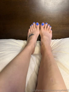 Fresh blue pedi part 1