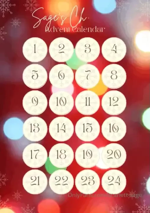 scarlett-sage1 - It s officially december i ve created a personalized advent calendar 