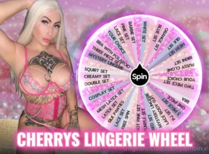 Cherrys lingerie wheel 1 spin - 35 2 spins 60 3 spins 90 bras 3 pair