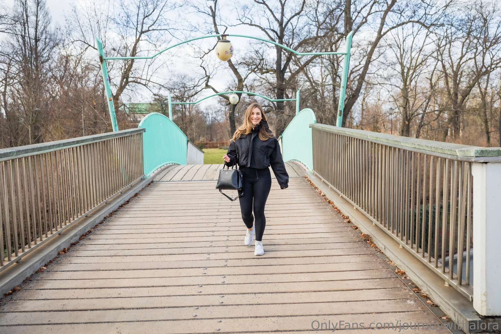 journeywithalora1 - Crossing the park bridge with a skip in my step and a smile on my face 