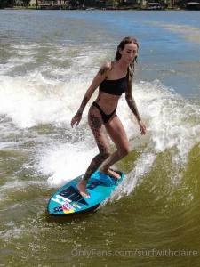 Wakesurfing is great conditioning and practice for getting out in the