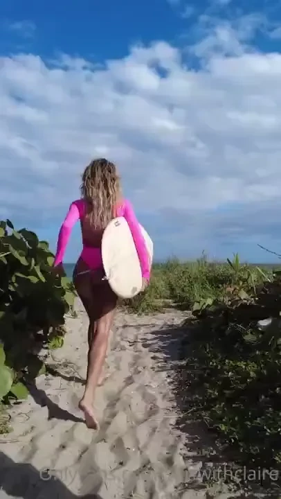 I had this white surf board custom made for me by my friends company 