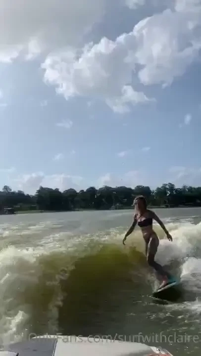 Fun clip of me wakesurfing wakesurfing is such good practice for 