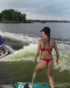 Wake surfing is so much fun you have to ride a much smaller board than