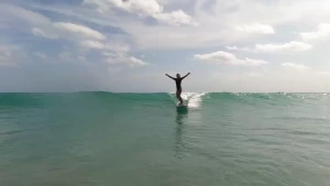 Here s a clip of me surfing last week if you listen you can hear the