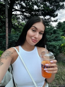 This iced tea got me in trouble lol so i was just tryna chill outside