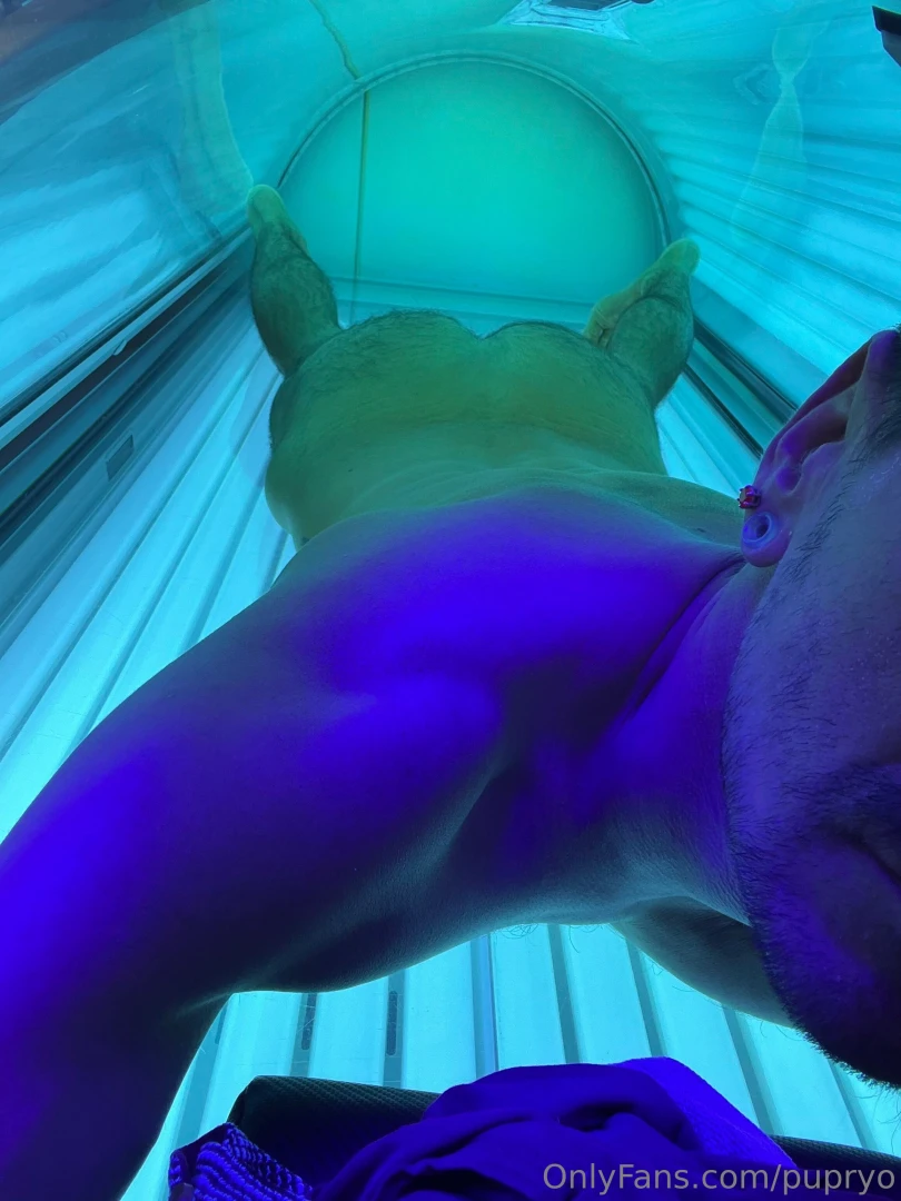 Who is gonna meet this pup in the tanning room part 2 