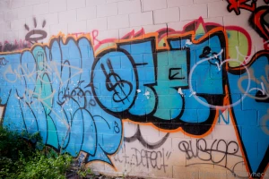 Blue graffiti pt 1