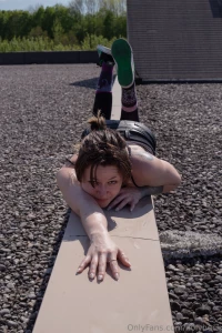 On the roof of the abandoned mall