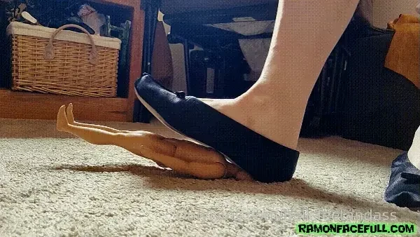 I find a tiny man in my house so i trample him with my dirty slipper 