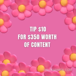 First fan to tip 10 gets 300 worth of content part 3