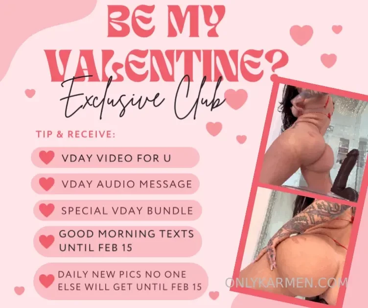 Valentine exclusive club from feb 1 until vday i m going to make your 