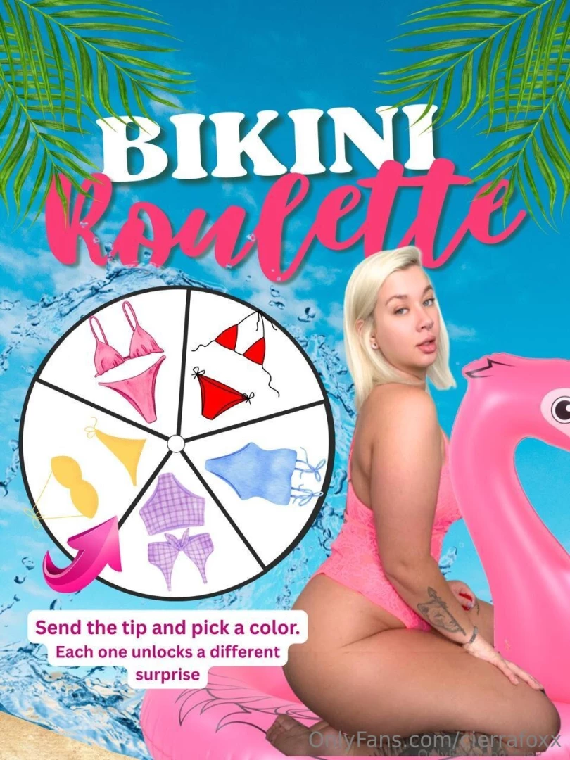 Bikini color roulette tip 10 and choose a color each shade hides a 