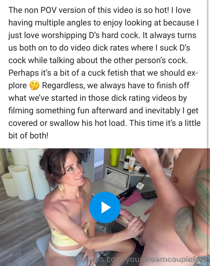 New video just released on yourdreamcouple 