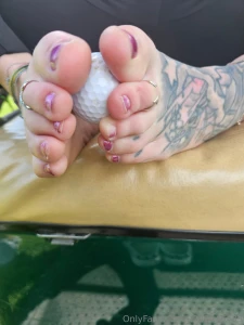 I love grabbing balls with my toes