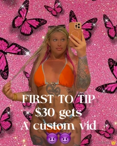 Be the first tip 30 get a custom vid