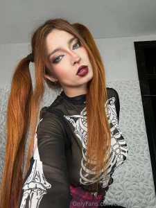 Spooky scary and super sexy skeleton sends shivers down your cock