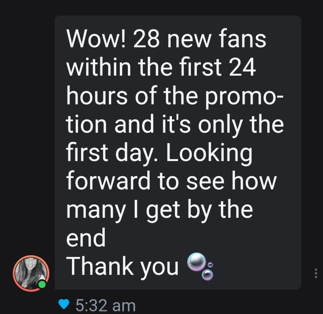 Thank you booty_babe for the promo review 