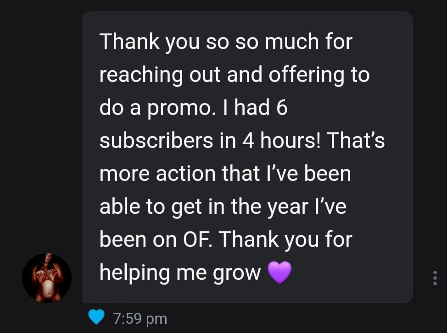 Thank you so much charming1988 for the promo review 