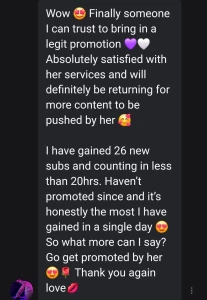 Thank you so much xoraven for the promo review