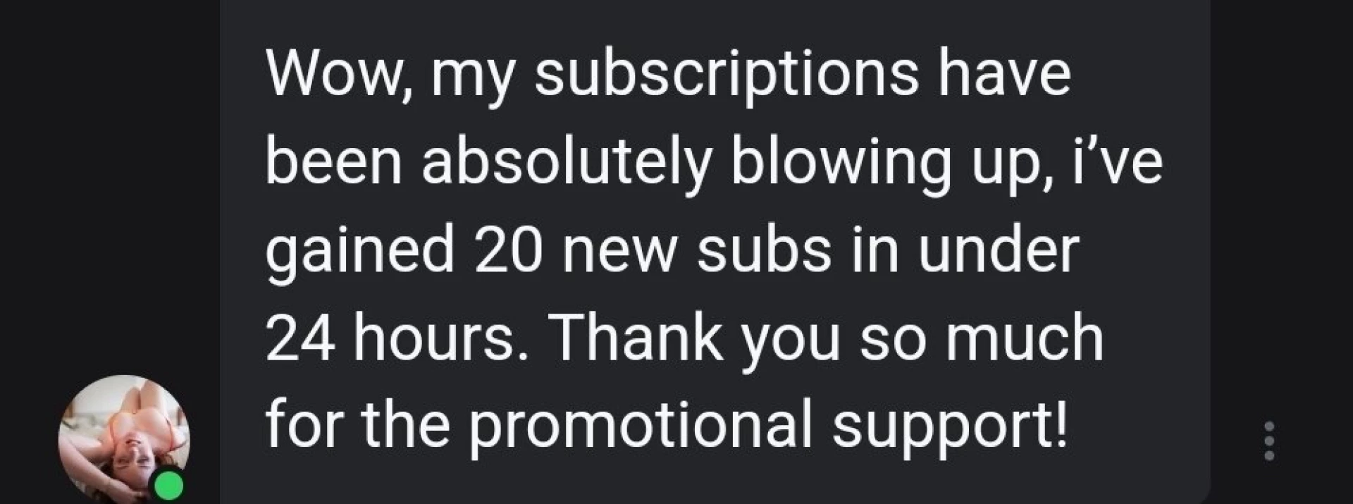 Thank you so much harriethayse for the promo review 