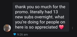 Thank you so much daisythegoodgirl for the promo review