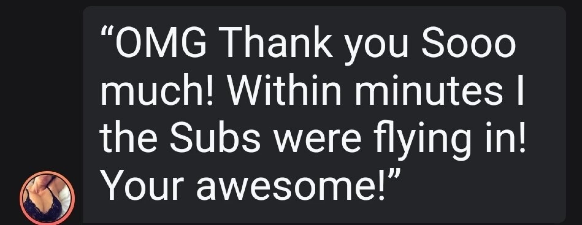 Thank you fat_bottom_momma for the promo review 