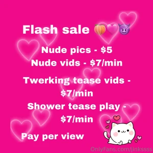 Doing a valentine flash sale starting tomorrow and it s ends on 2 15