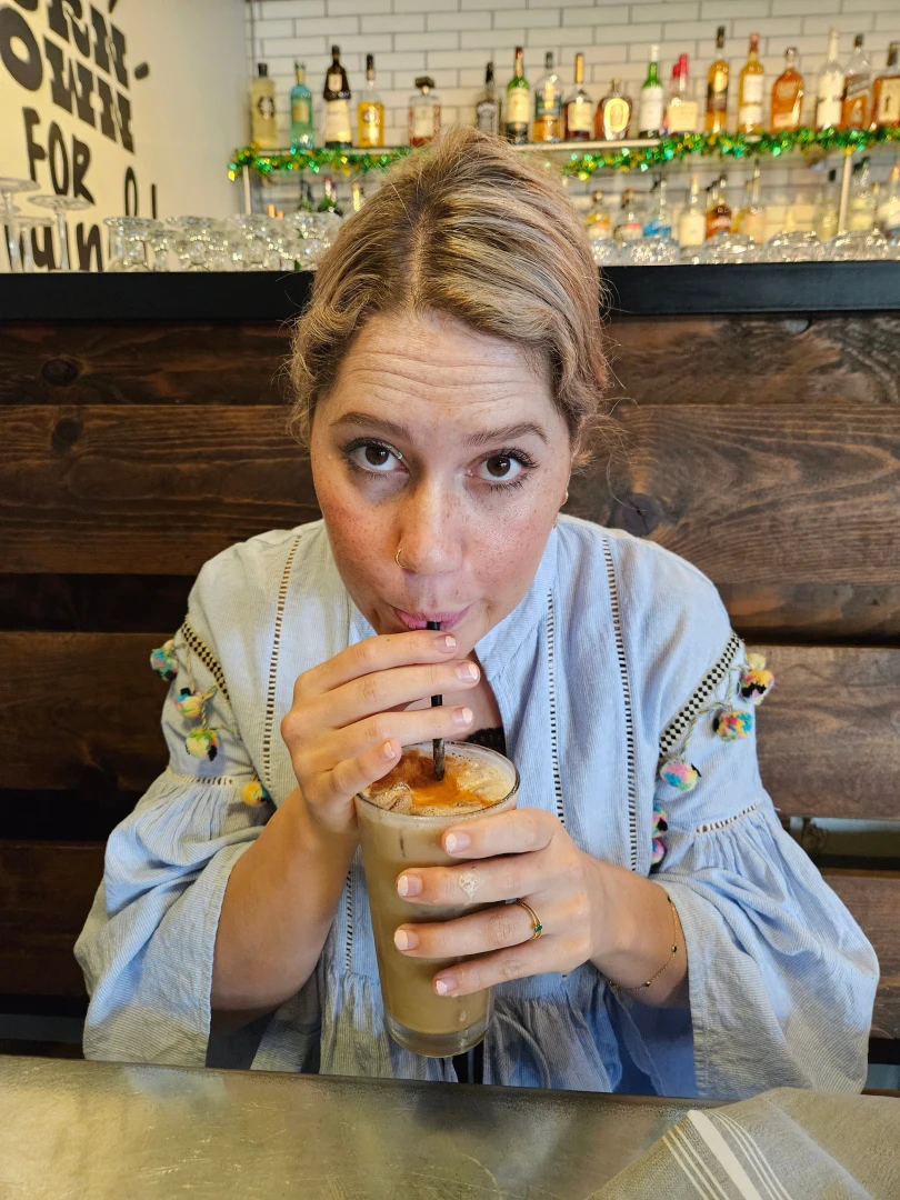 My mom took me out for breakfast today happy day so far for my 