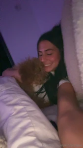 Just two cuties taking over the bed