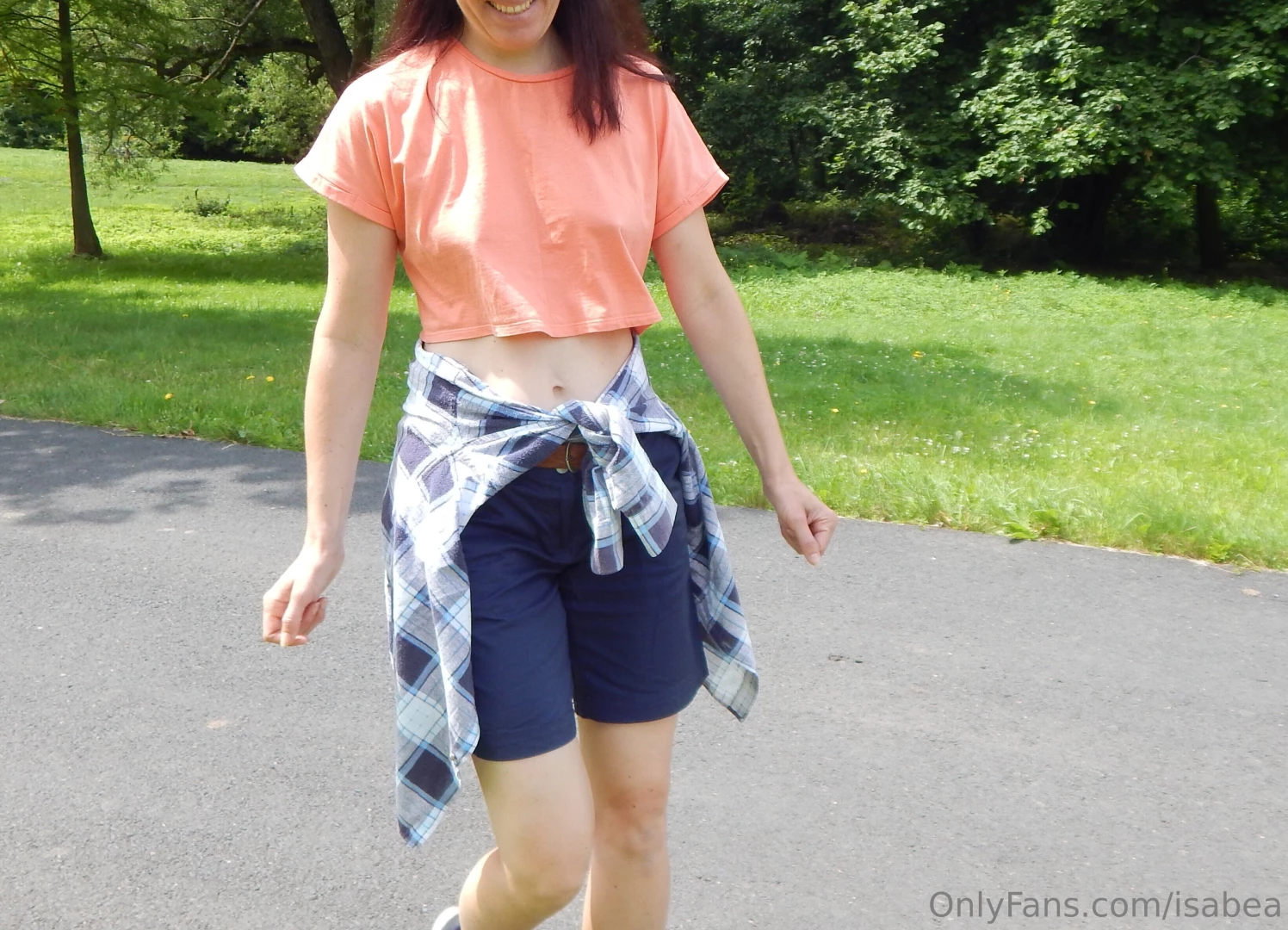 Still braless even in the public park 