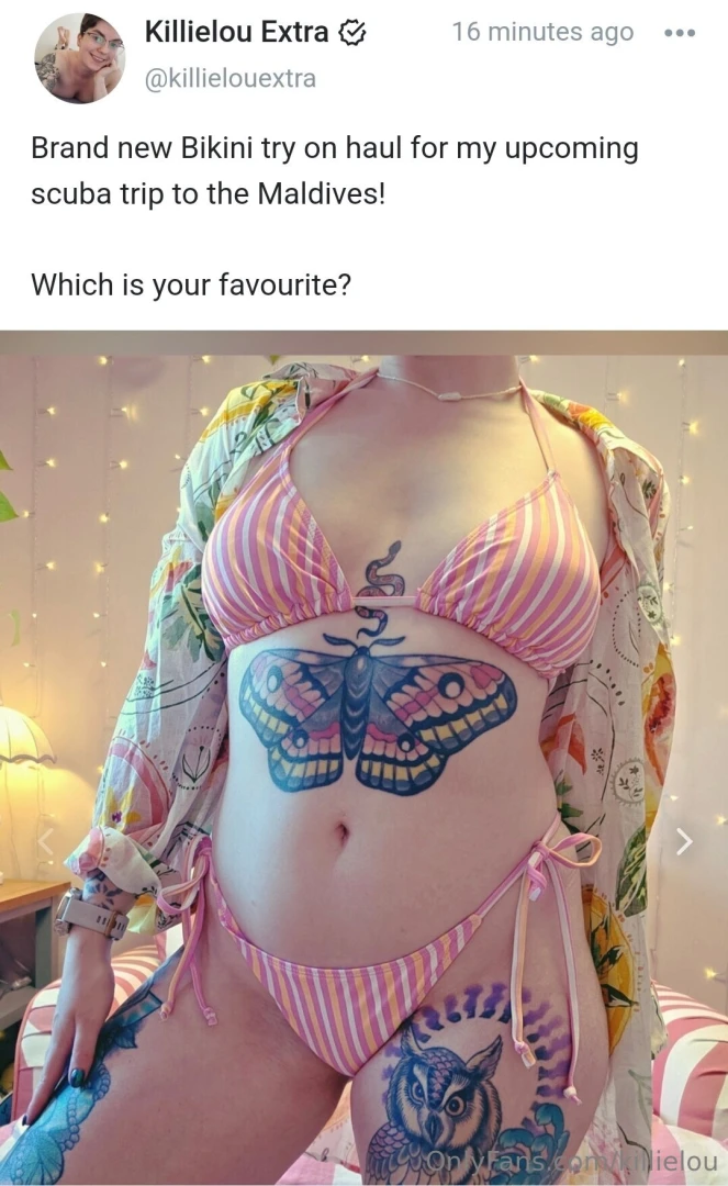 Brand new bikini try on video over on killielouextra direct link to 