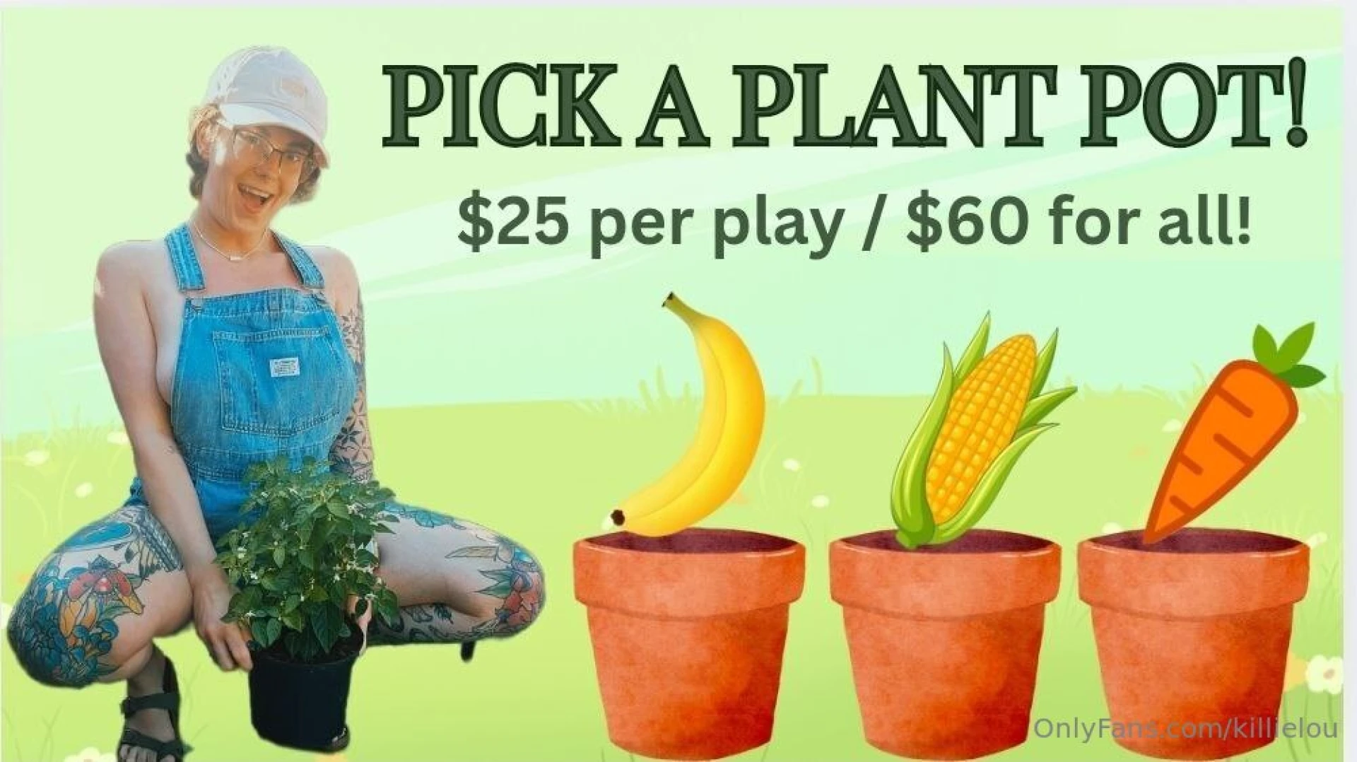 Pick your pot and see what s sprouting in my garden 25 for one or 