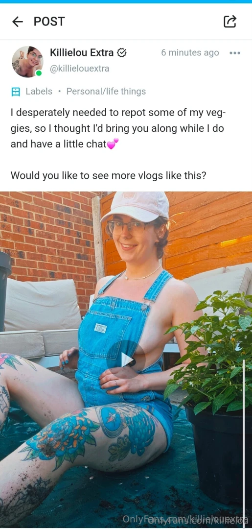 New 7 minute chatty vlog on killielouextra direct link https onlyfans 