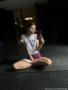 Morning stretching fyp cute cutie adorable yoga stretching legs socks