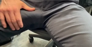 Is it bad that my dick is hard at my desk basically all day at work