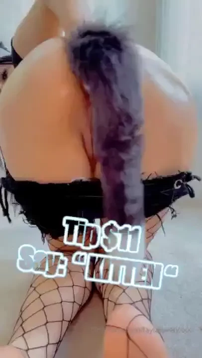 Naughty dp sex kitty in heat for daddy wanna play with my tail while i 