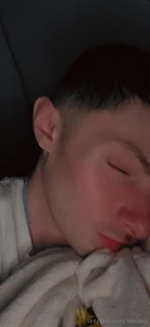 Eyes closed ass exposed