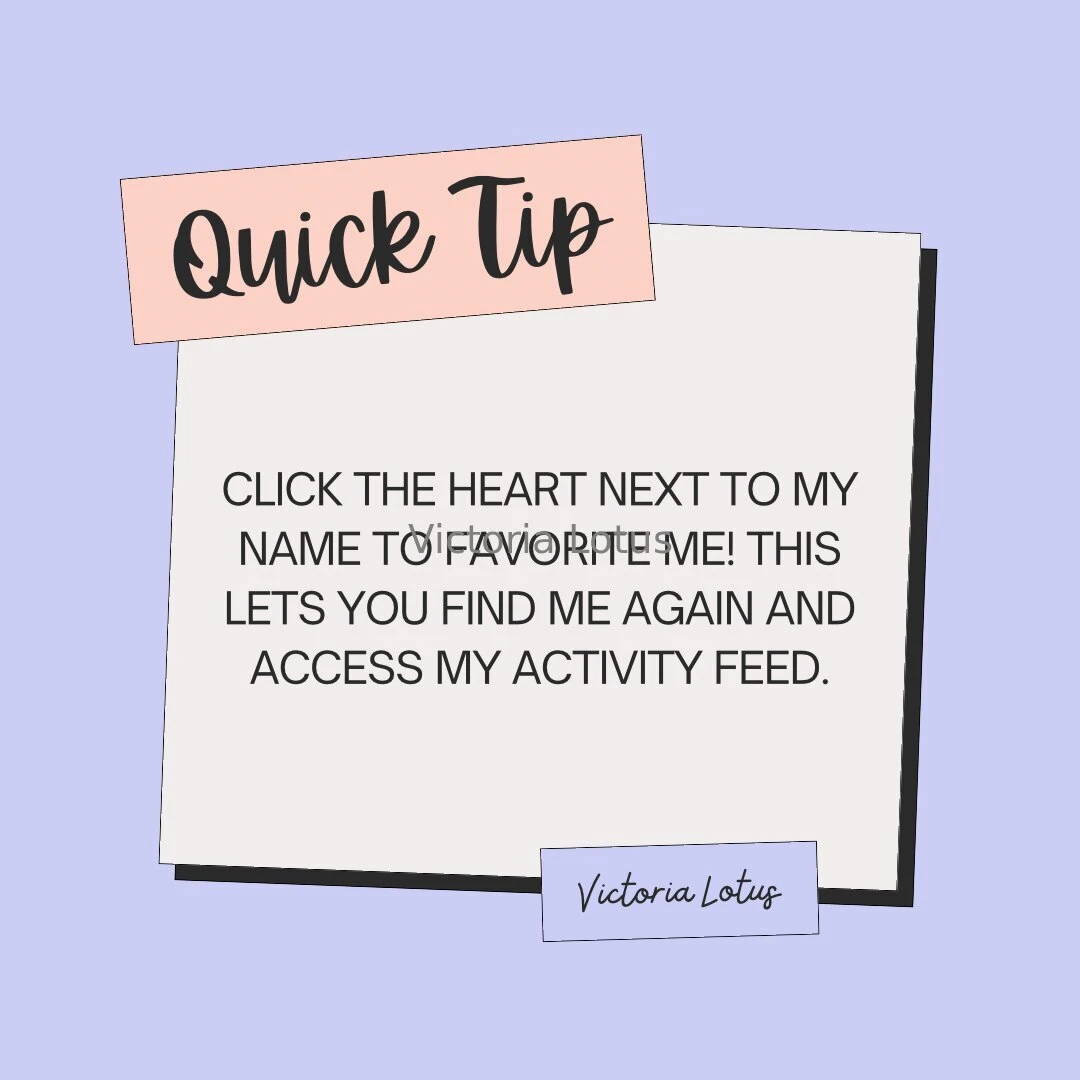 Some quick tips for those of you visiting me on my live stream on the 
