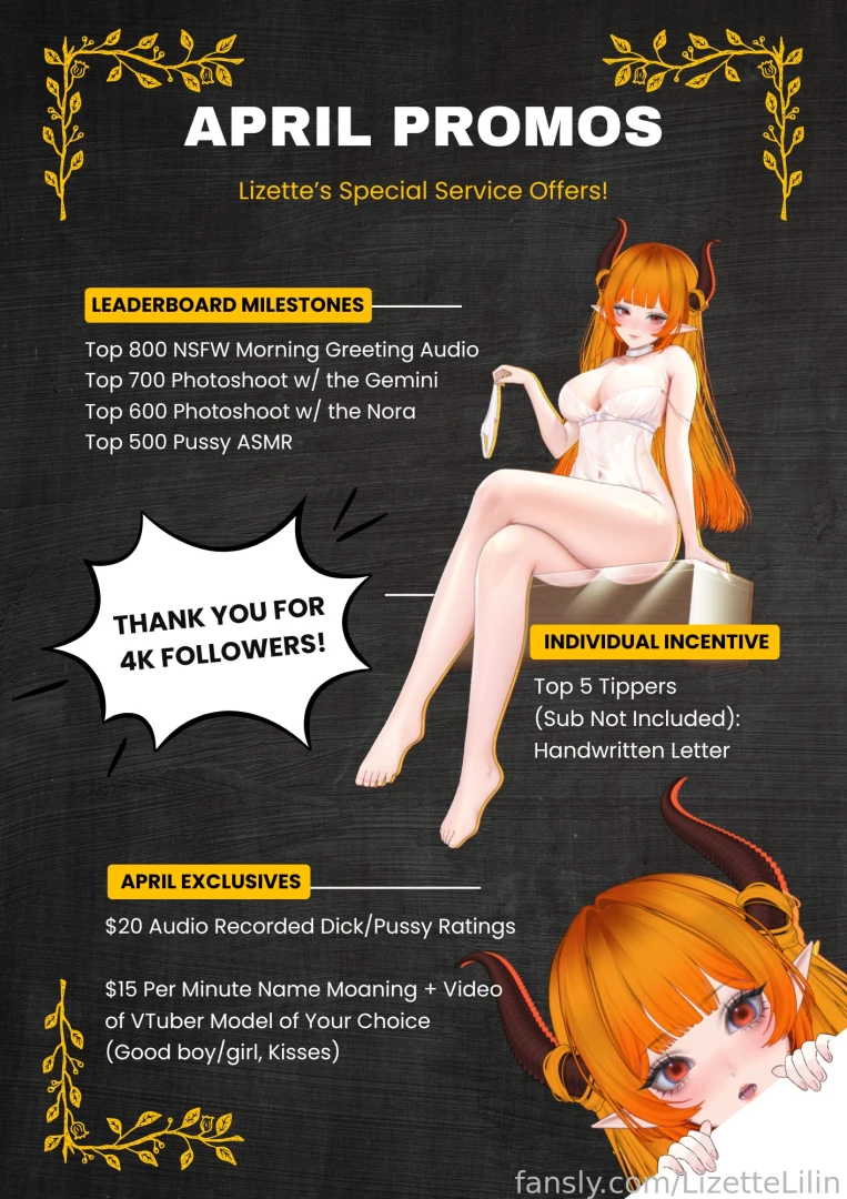 Thank you for 4k followers to celebrate and since it s my first time 