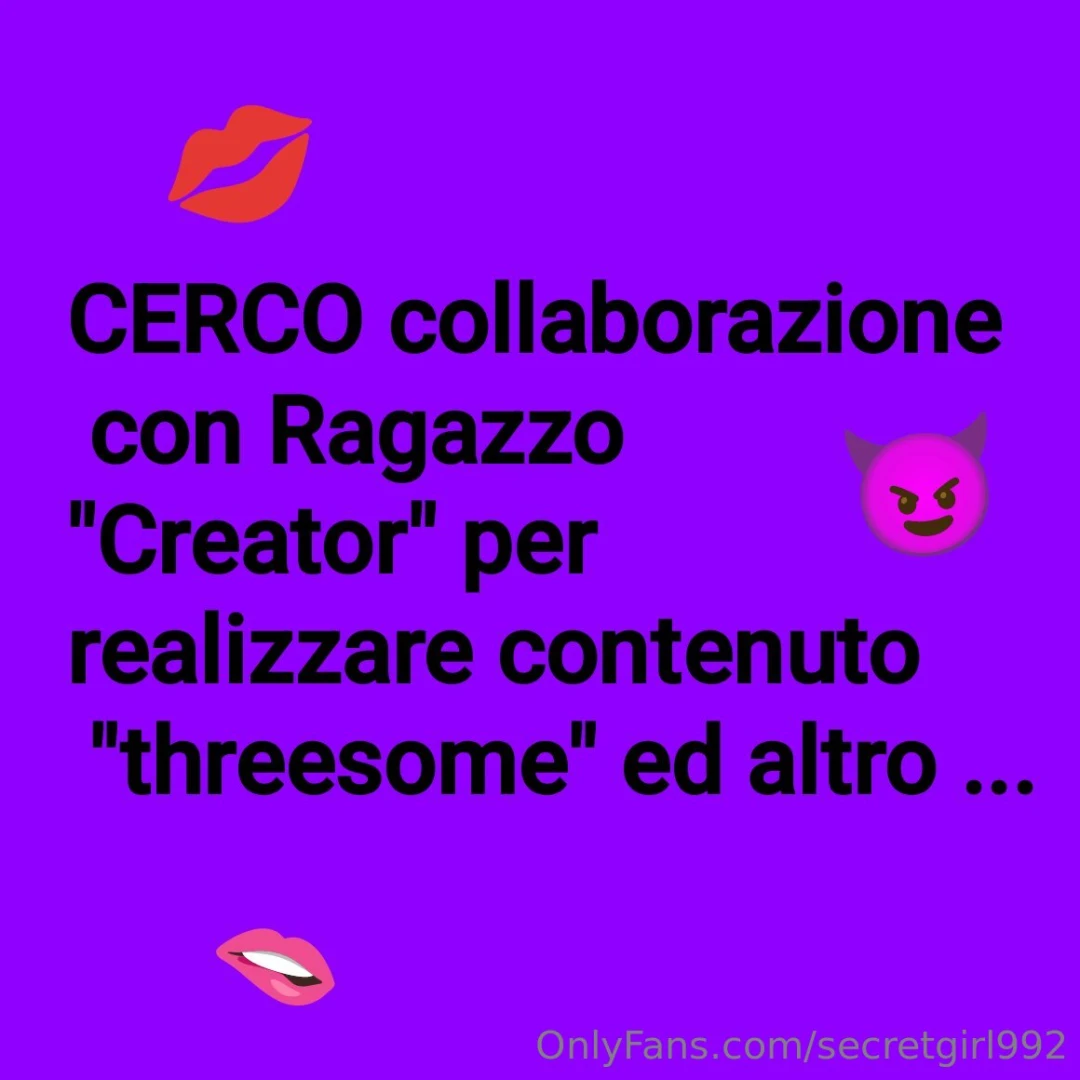 Cerco ragazzo creator per realizzare alcune idee contenuto 