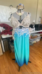 My beautiful current costume in progress i recycled a prom dress from part 2