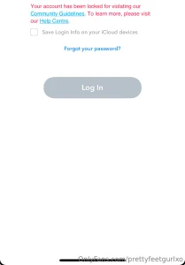 Unfortunately my feet snap got deleted again i ve made a new one it s