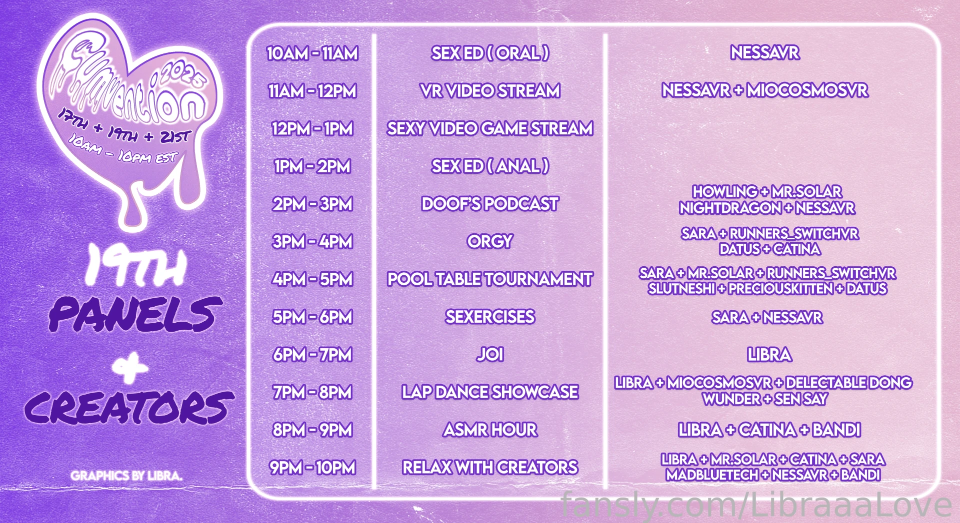 Cumvention is cumming around the corner a 3 day 12hrs nsfw stream with 